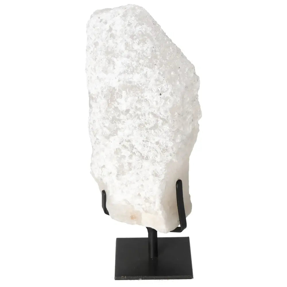 Quartz Crystal Bubble on stand, showcasing its radiant and luxurious beauty for spiritual and décor enhancement.
