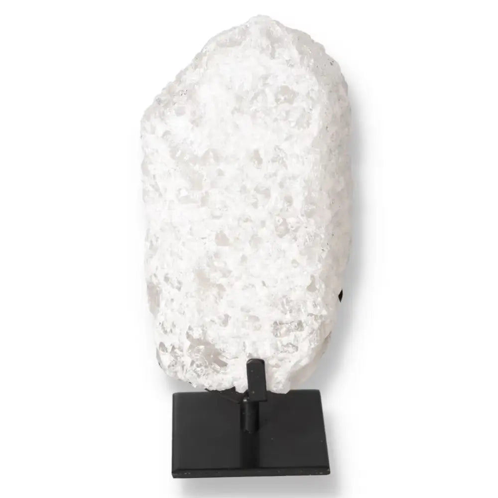 Quartz Crystal Bubble on display, showcasing its clarity and spiritual energy properties, a premium offering from Sylvia Crystals.