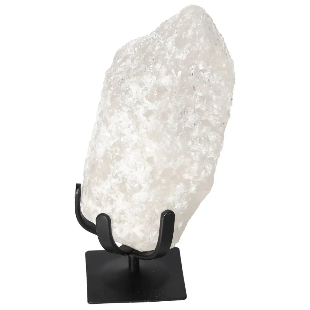 Quartz Crystal Bubble on stand, offering elegance and spiritual enrichment, by Sylvia Crystals. Premium quality and authenticity assured.
