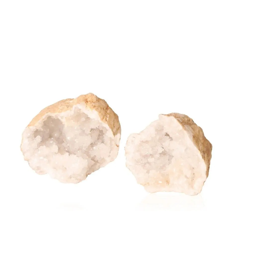 Open quartz geode displaying sparkling milky crystals and rugged outer shell, weighing between 1200-2000g. Perfect for energy amplification.