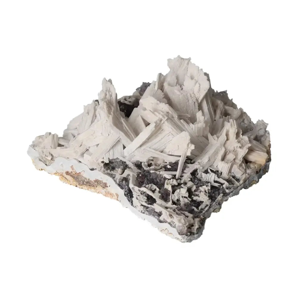 Quartz pseudomorph after zeolite mineral specimen showcasing rare transformation from Sylvia Crystals.