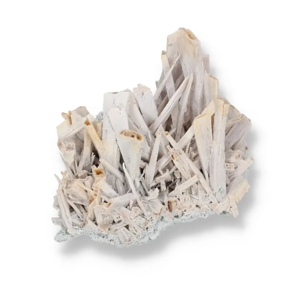 Rare quartz pseudomorph after zeolite mineral specimen from Sylvia Crystals, showcasing unique natural transformation and beauty.