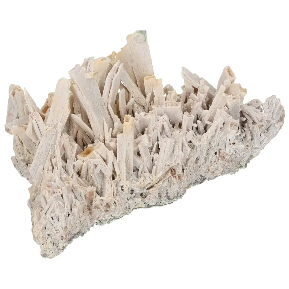 Quartz pseudomorph after zeolite mineral specimen showcasing rare transformation and preserved structure, from Sylvia Crystals.