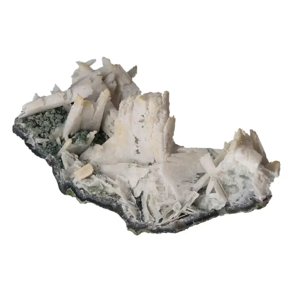 Quartz pseudomorph after zeolite mineral from Sylvia Crystals, showcasing rare transformation of zeolite into quartz crystal formation.