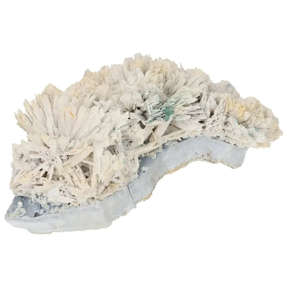 Quartz pseudomorph after zeolite mineral specimen showcasing rare transformation from Sylvia Crystals collection.