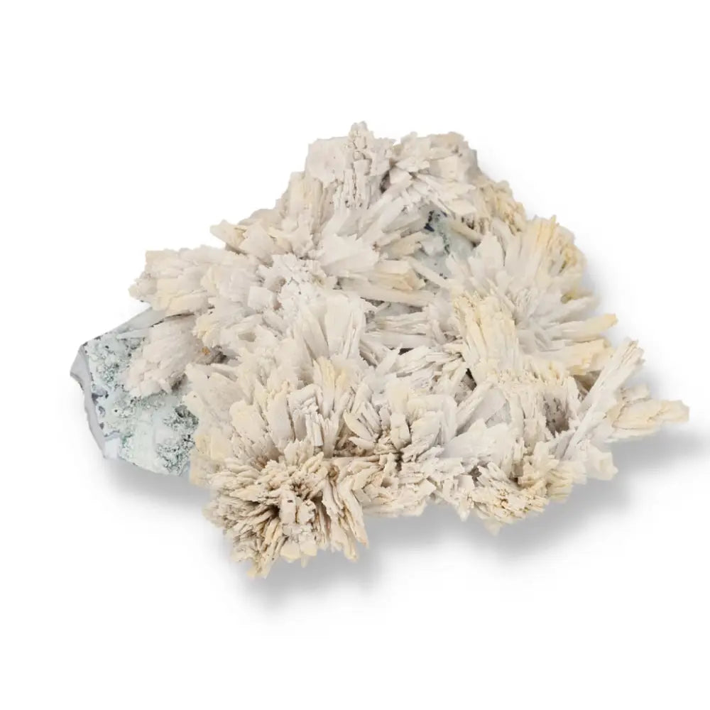 Quartz pseudomorph after zeolite mineral specimen showcasing rare transformation from Sylvia Crystals.