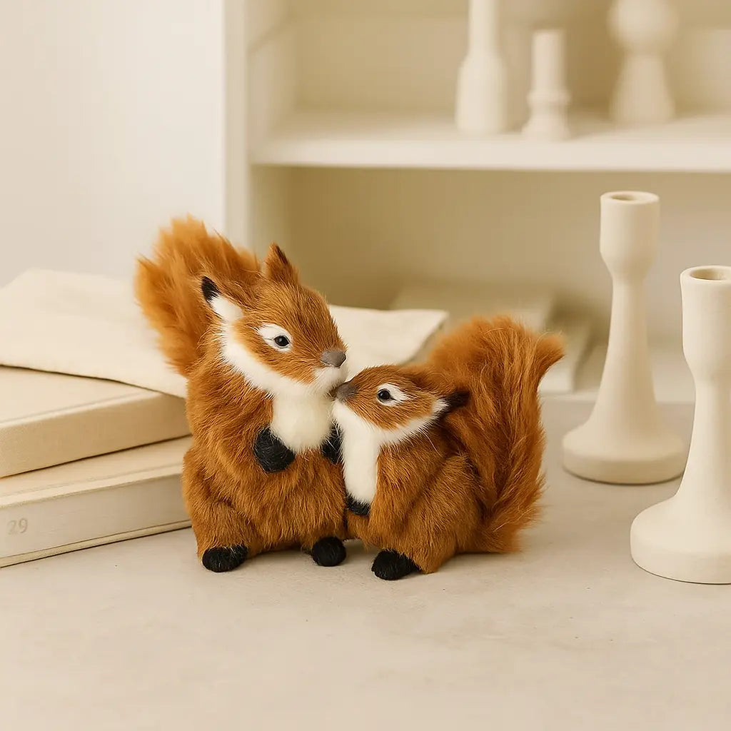 Red Decorative Squirrel Figurine – Vibrant Charm for Your Home Sylvia Crystals Sp. z o.o.