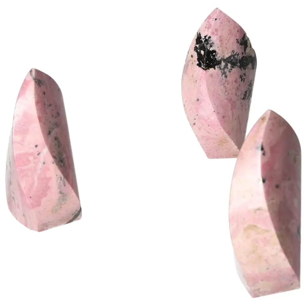 Rhodonite Flame L healing crystals with vibrant colors and unique patterns, promoting physical, emotional, and spiritual well-being.