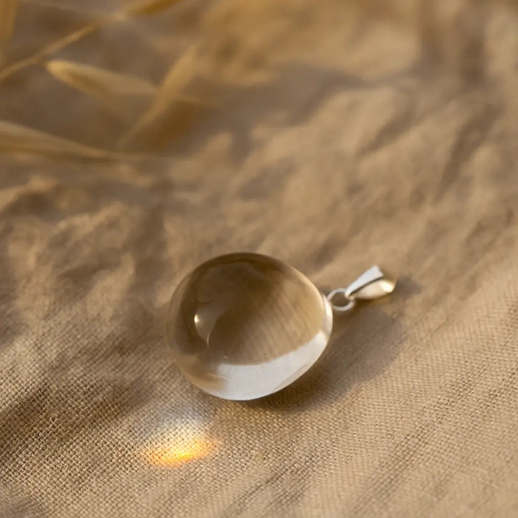 Rock Crystal AA Tumbled Pendant Sylvia Crystals Sp. z o.o.