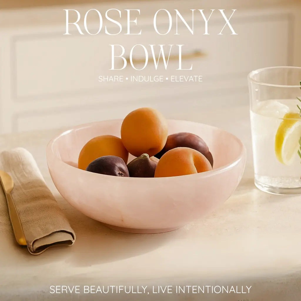 Rose Onyx Bowl Sylvia Crystals Sp. z o.o.
