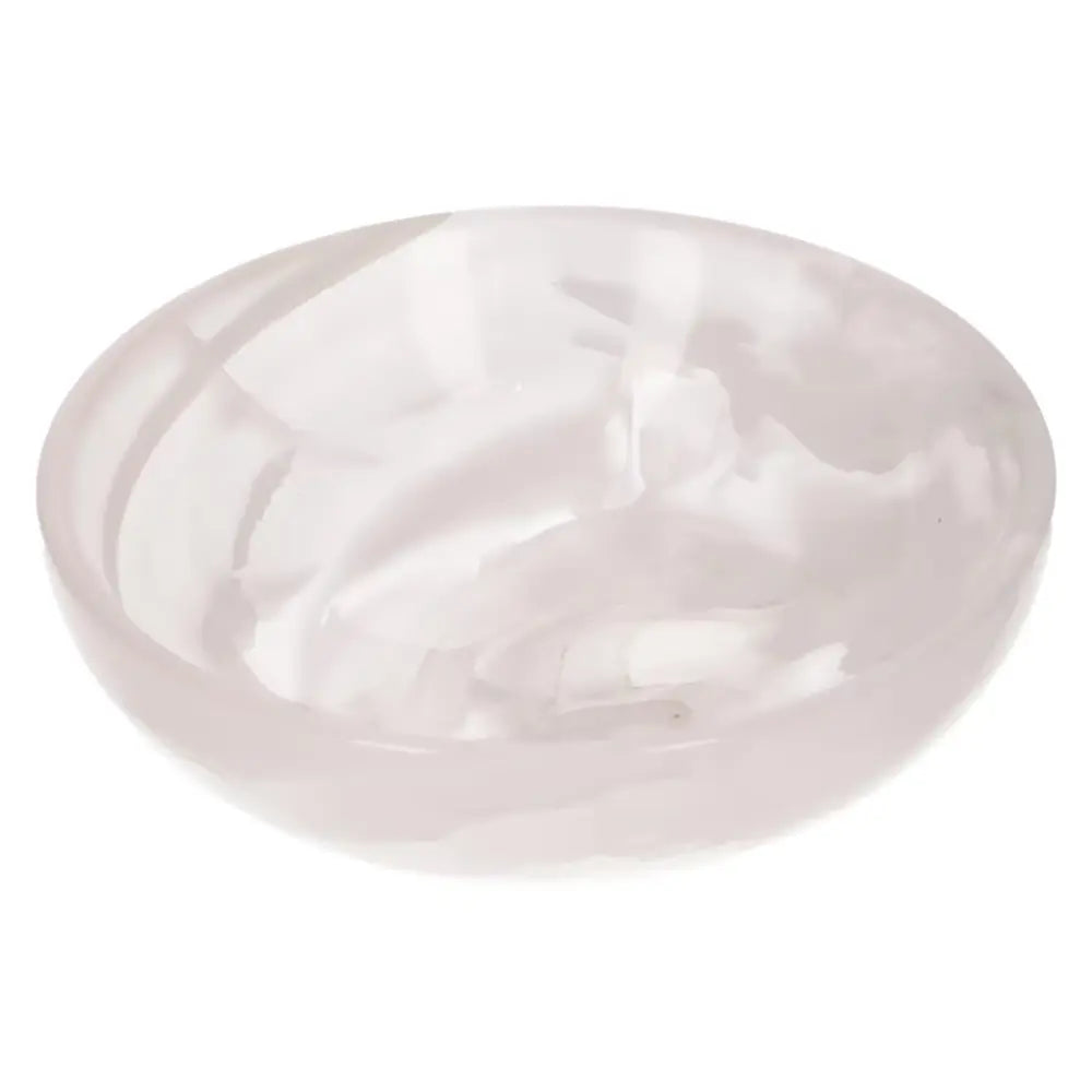 Rose Onyx Bowl with delicate veining and smooth polished surface, offering a sophisticated and unique addition to home décor.