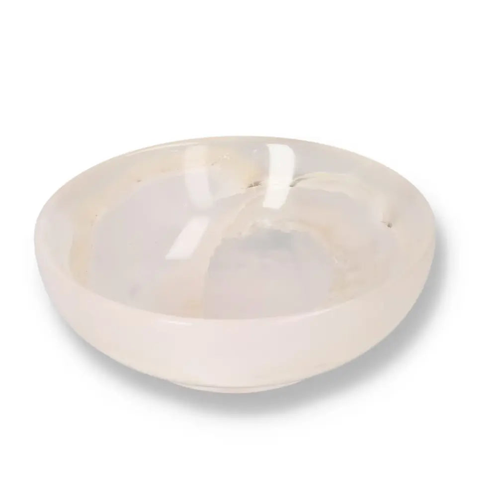 Rose Onyx Bowl with delicate veining and polished surface, showcasing the natural elegance and translucency of premium onyx craftsmanship.