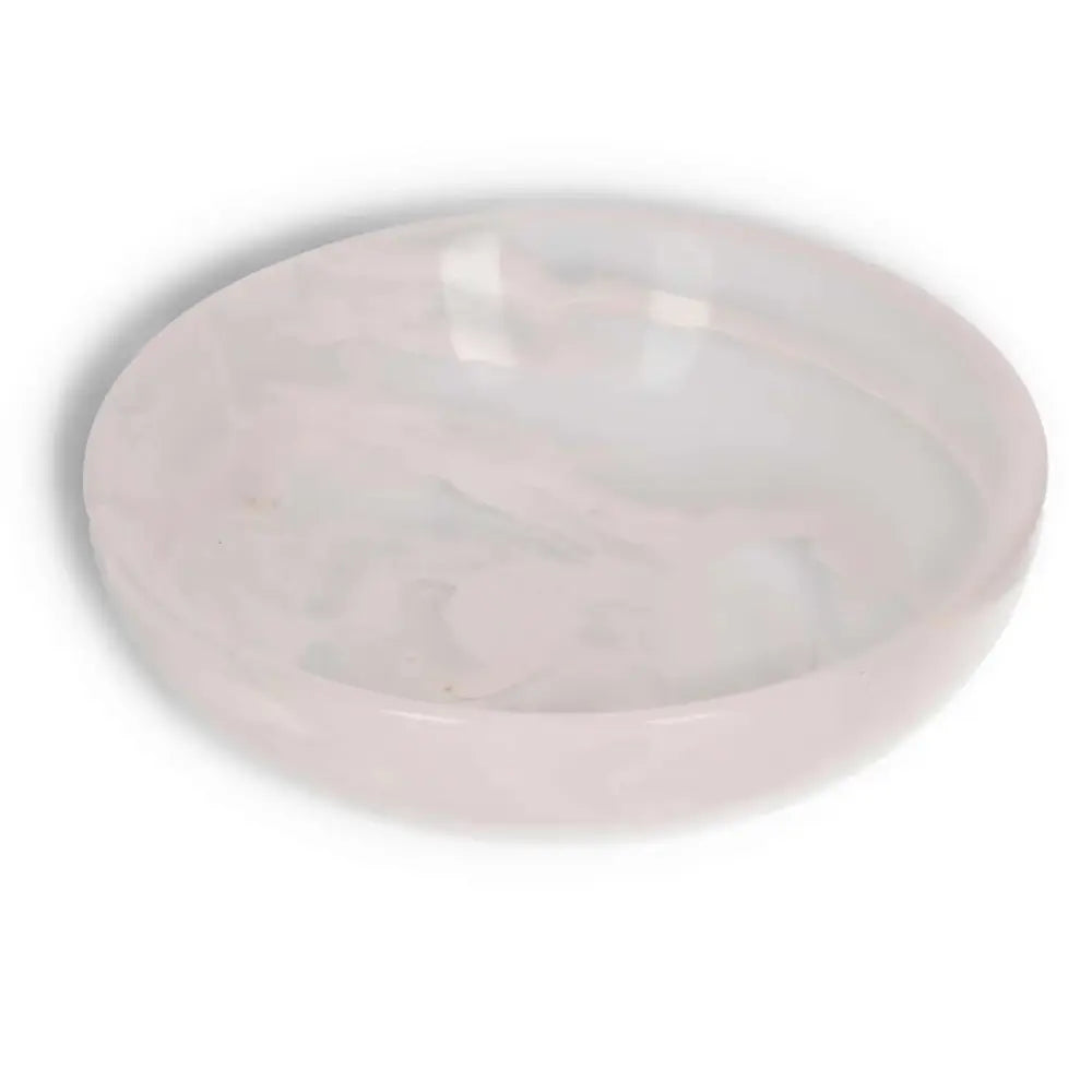 Rose Onyx Bowl with smooth surface and delicate veining, showcasing elegance and natural artistry in home décor.