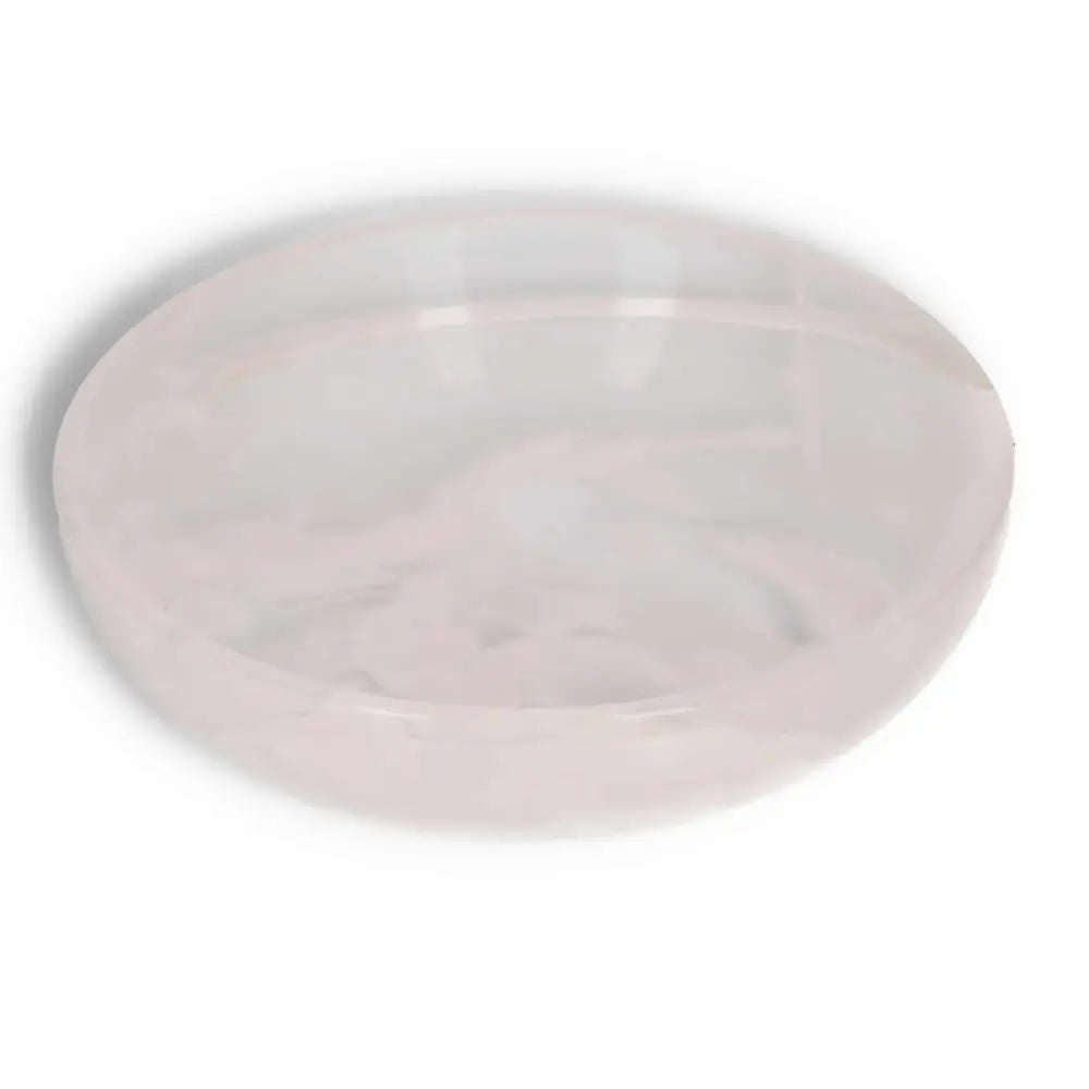 Rose Onyx Bowl featuring smooth, polished surface and delicate veining, perfect for adding elegance to home décor.