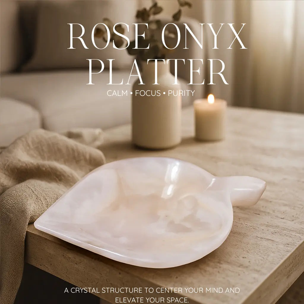 Rose Onyx Platter Sylvia Crystals Sp. z o.o.