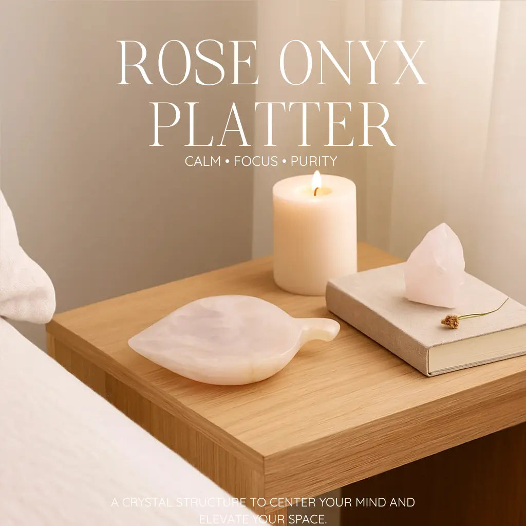 Rose Onyx Platter Sylvia Crystals Sp. z o.o.