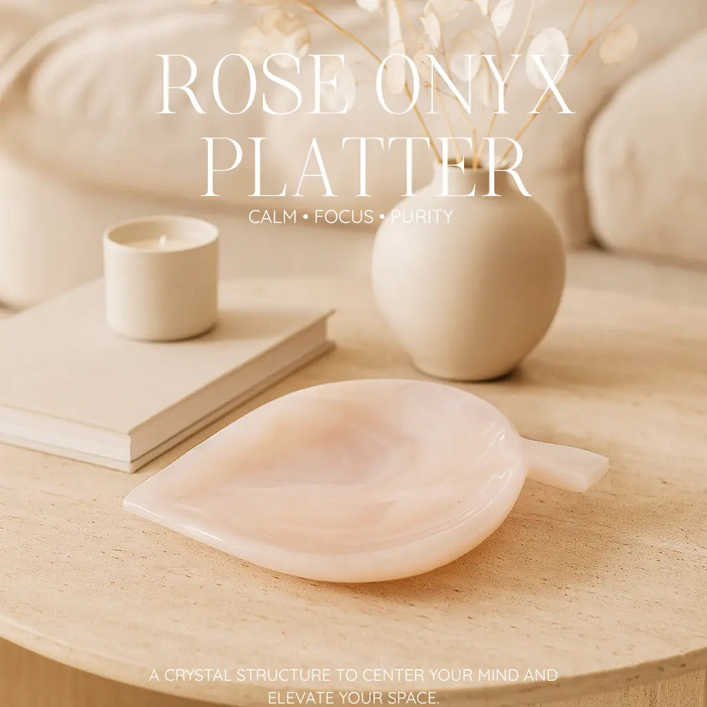 Rose Onyx Platter Sylvia Crystals Sp. z o.o.