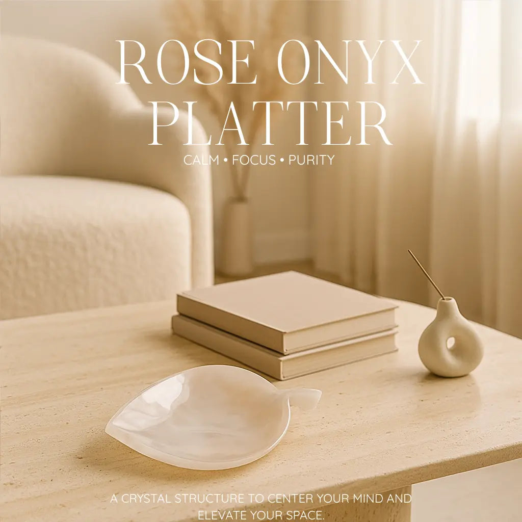 Rose Onyx Platter Sylvia Crystals Sp. z o.o.