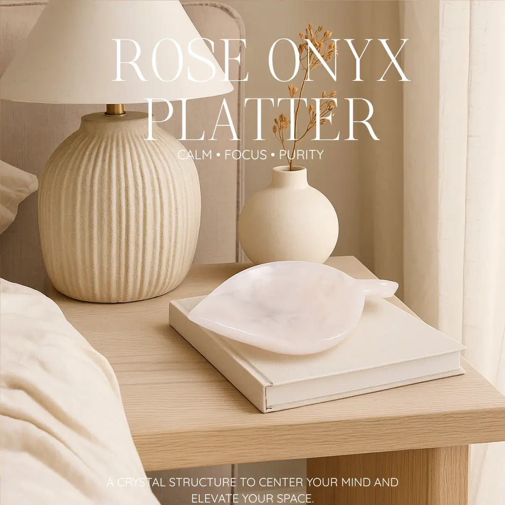 Rose Onyx Platter Sylvia Crystals Sp. z o.o.