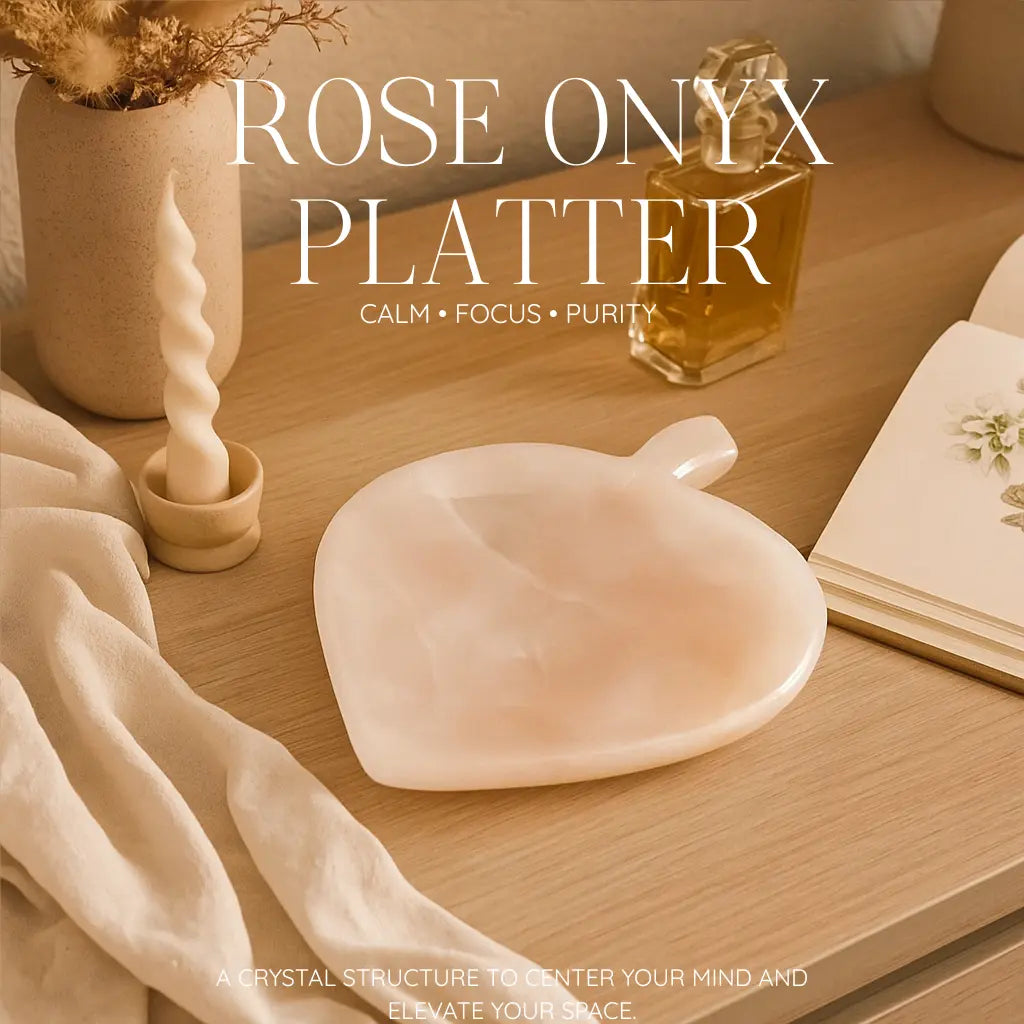 Rose Onyx Platter Sylvia Crystals Sp. z o.o.