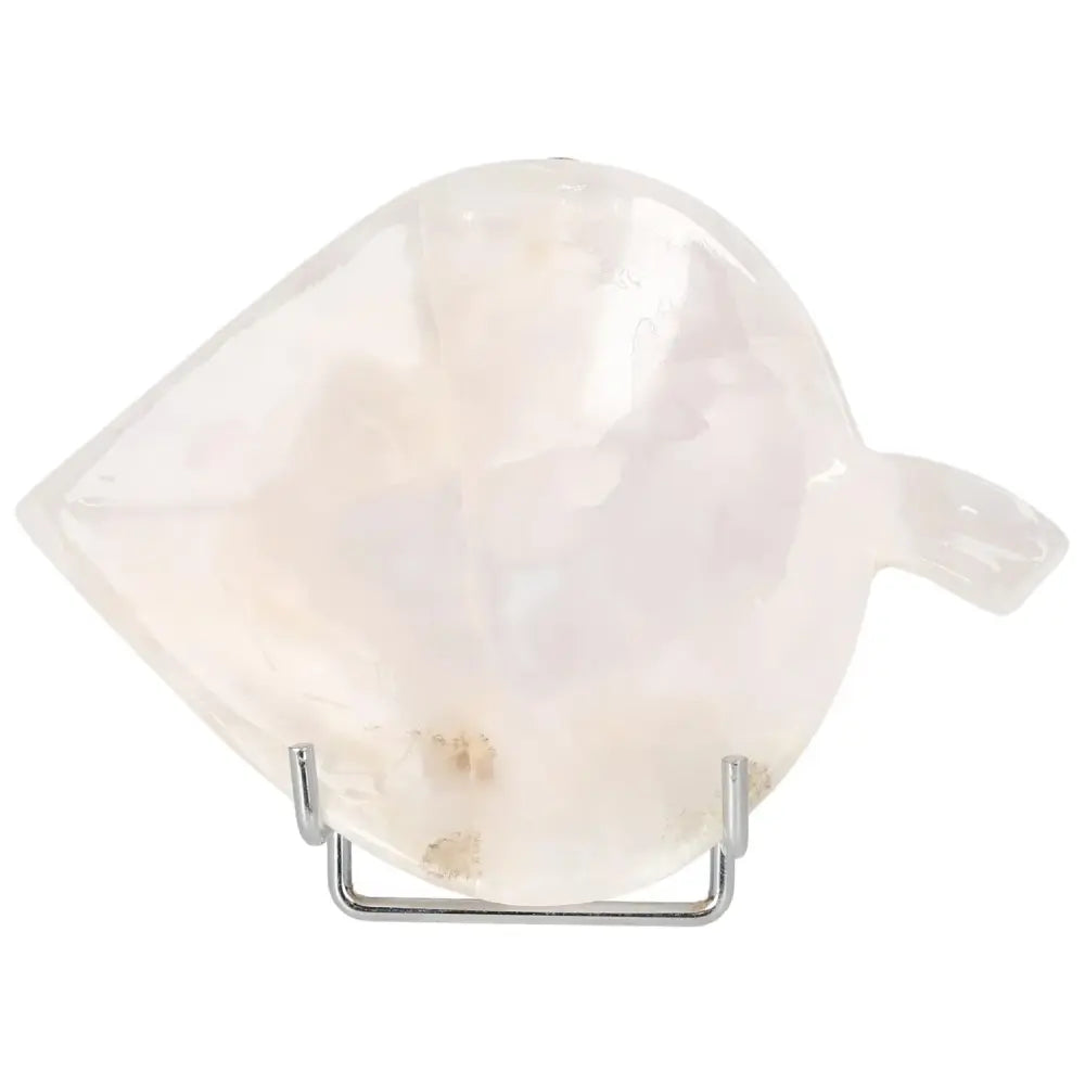 Elegant rose onyx platter with unique veining, showcasing natural beauty and a polished finish, perfect for table settings.