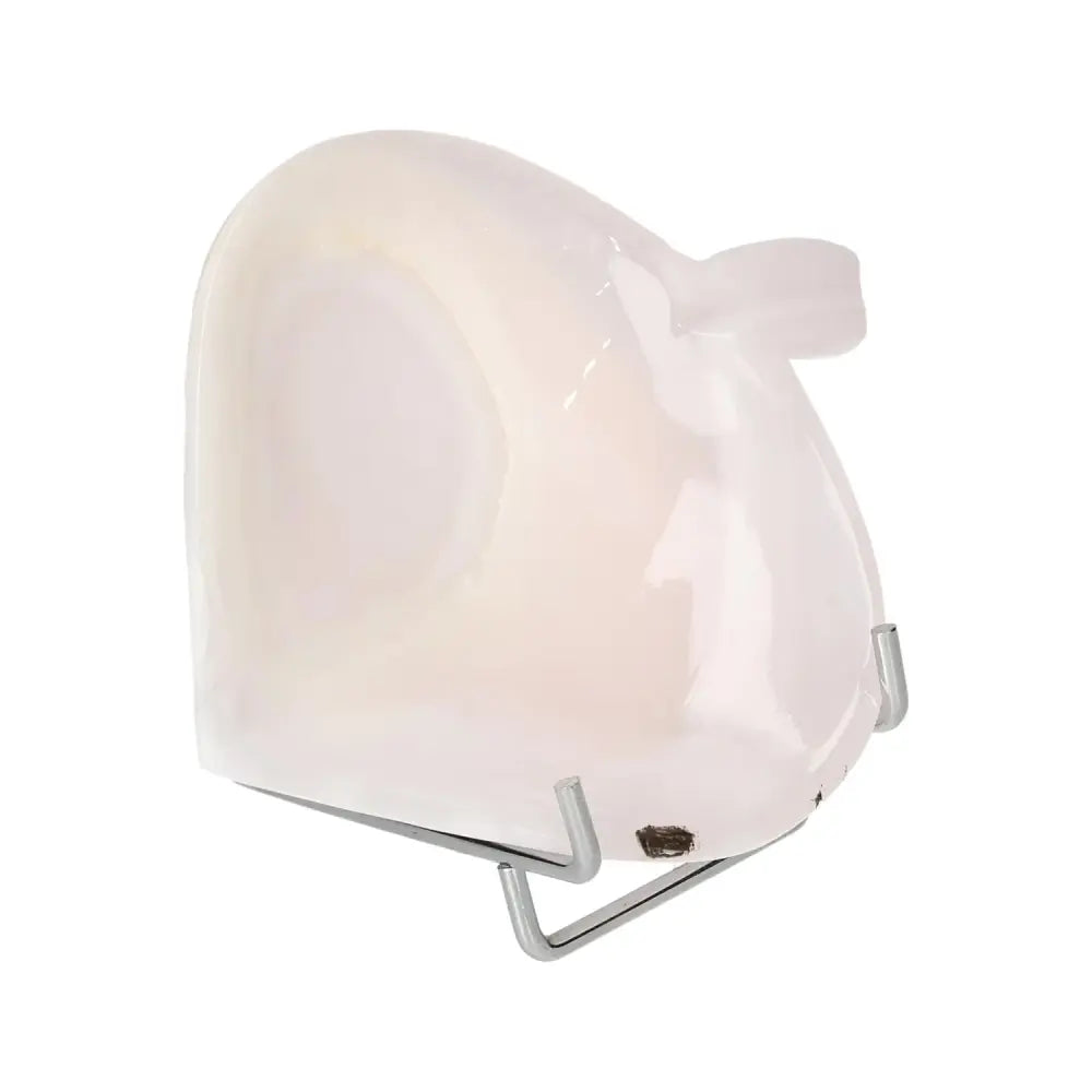 Rose Onyx Platter with unique veining on a metal stand, showcasing elegance and natural beauty, perfect for table setting.