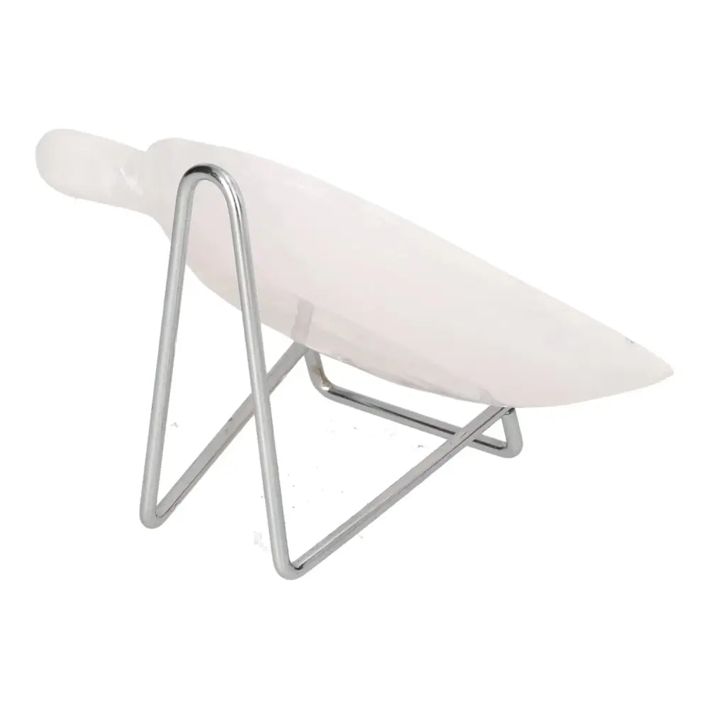 Rose Onyx Platter with stand, elegantly carved showcasing unique veining, ideal for serving or decor, enhancing tablescape beauty.