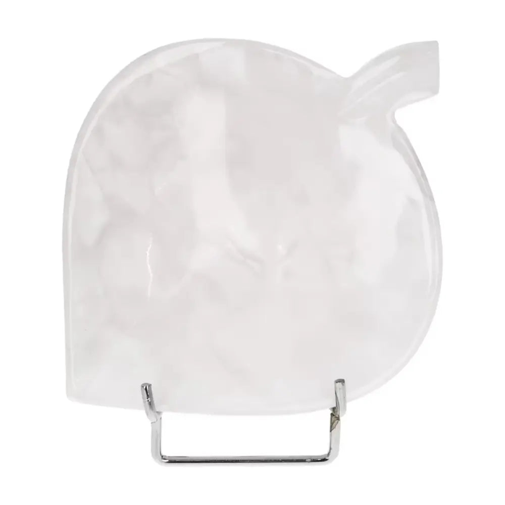 Elegant rose onyx platter with unique color variations, perfect for serving or as a decorative piece on a tablescape.