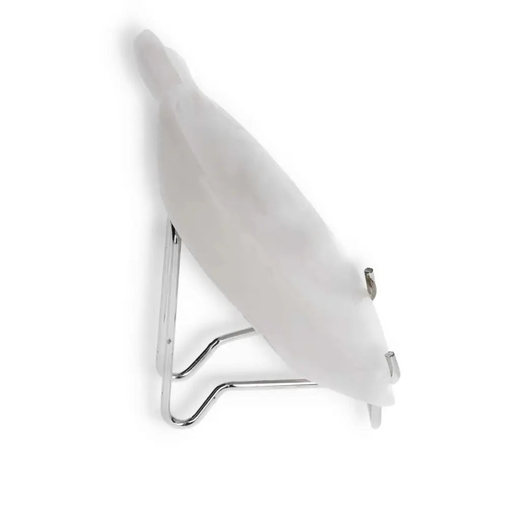 Side view of the elegant rose onyx platter with unique color variations on a metal stand, enhancing its natural beauty and charm.