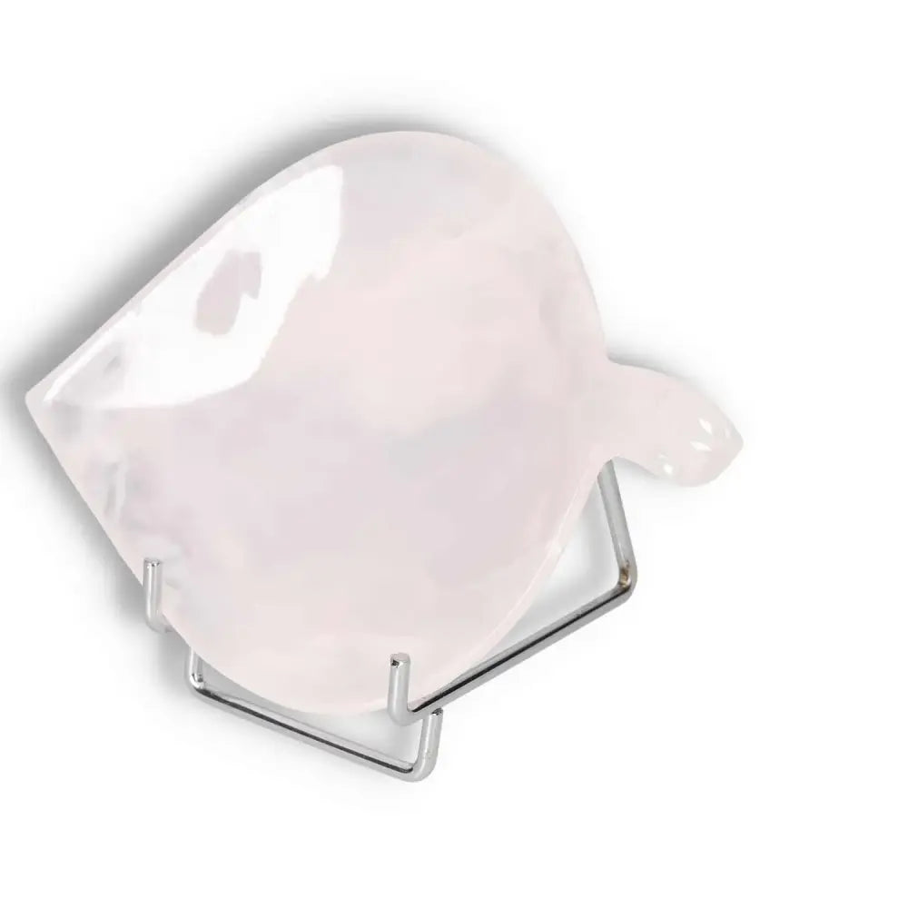 Rose Onyx platter with a polished surface, showcasing unique color variations. Ideal for elegant table settings or serving exquisite delicacies.