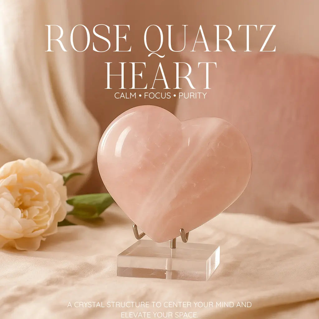 Rose Quartz Heart Sylvia Crystals Sp. z o.o.