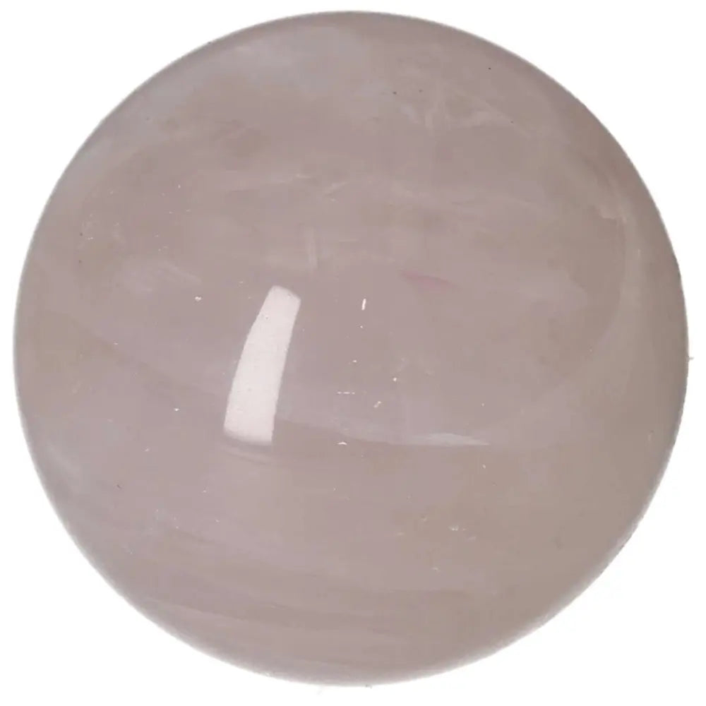 Rose Quartz Sphere, 7 cm diameter, polished gemstone display piece.