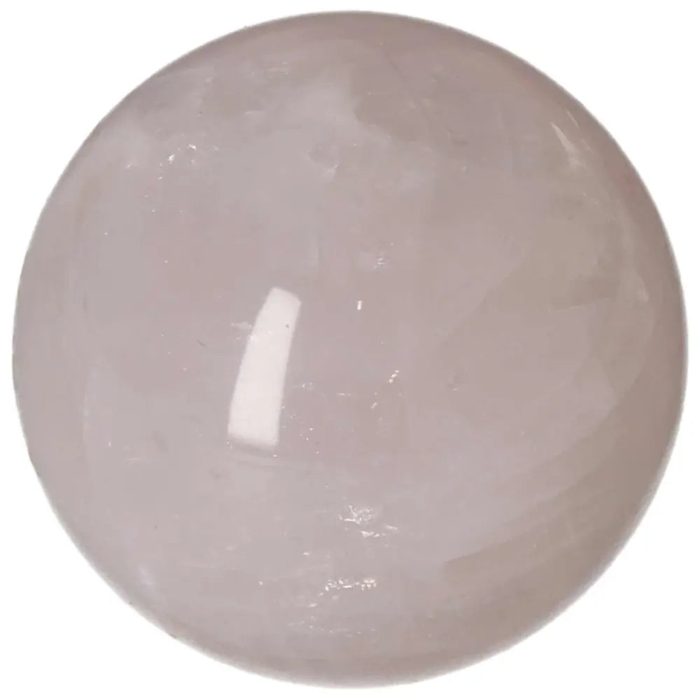Rose Quartz Sphere, 7 cm, polished gemstone orb ideal for crystal healing and home decor.