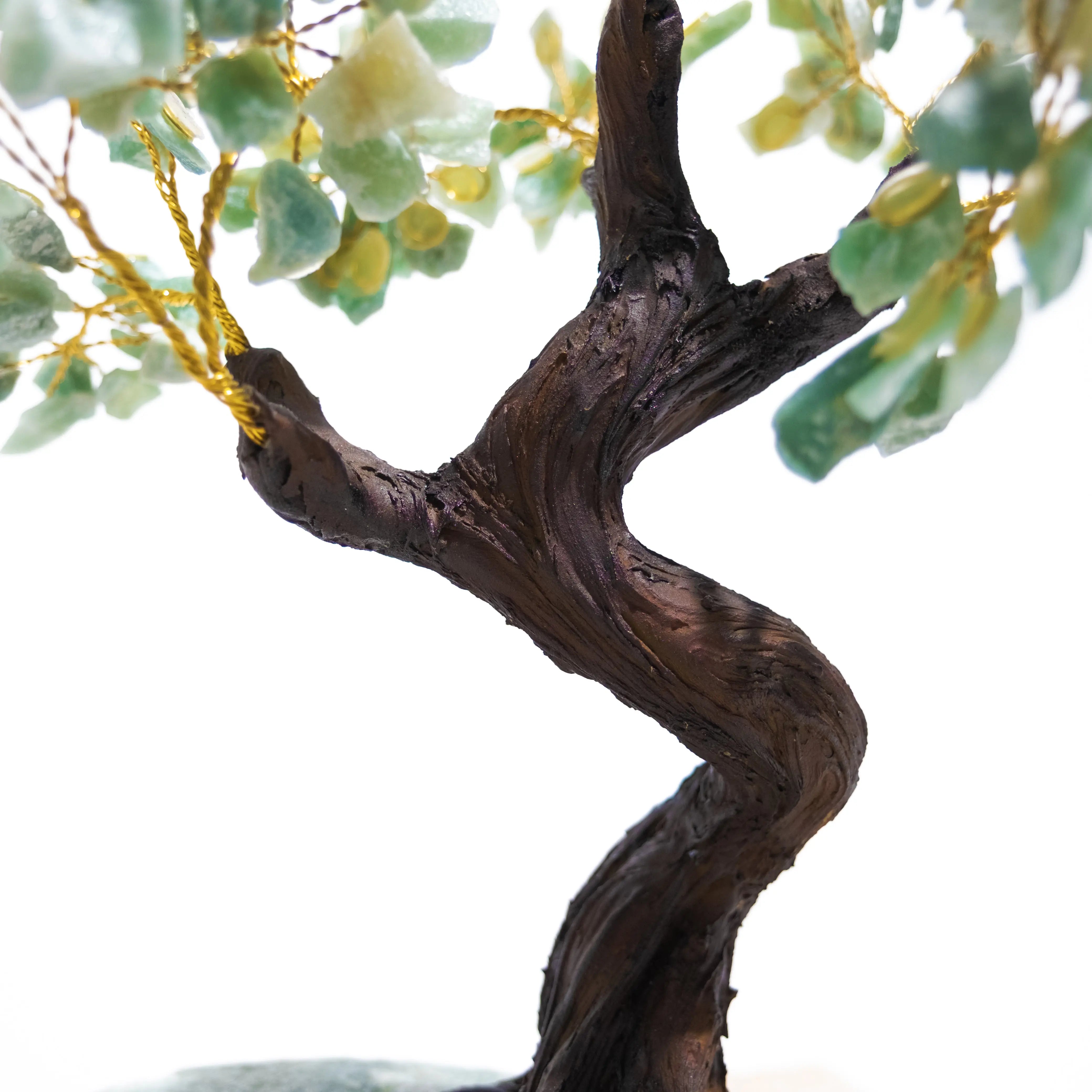 Elegant Rough Aventurine Tree 40cm - Handcrafted Crystal Bonsai for Prosperity, Harmony, and Positive Energy