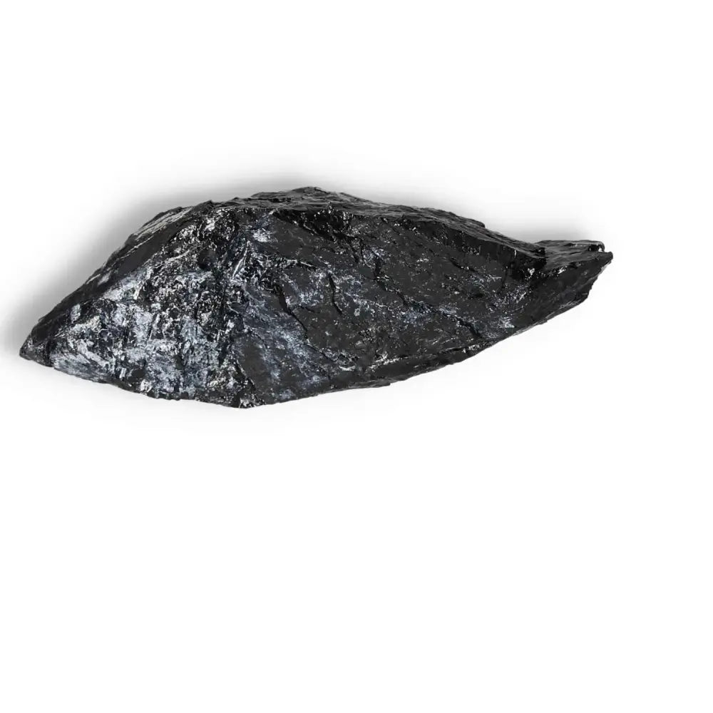 Rough Black Tourmaline Druze M crystal, premium Sylvia Crystals piece for spiritual cleansing and protection against negative energies.