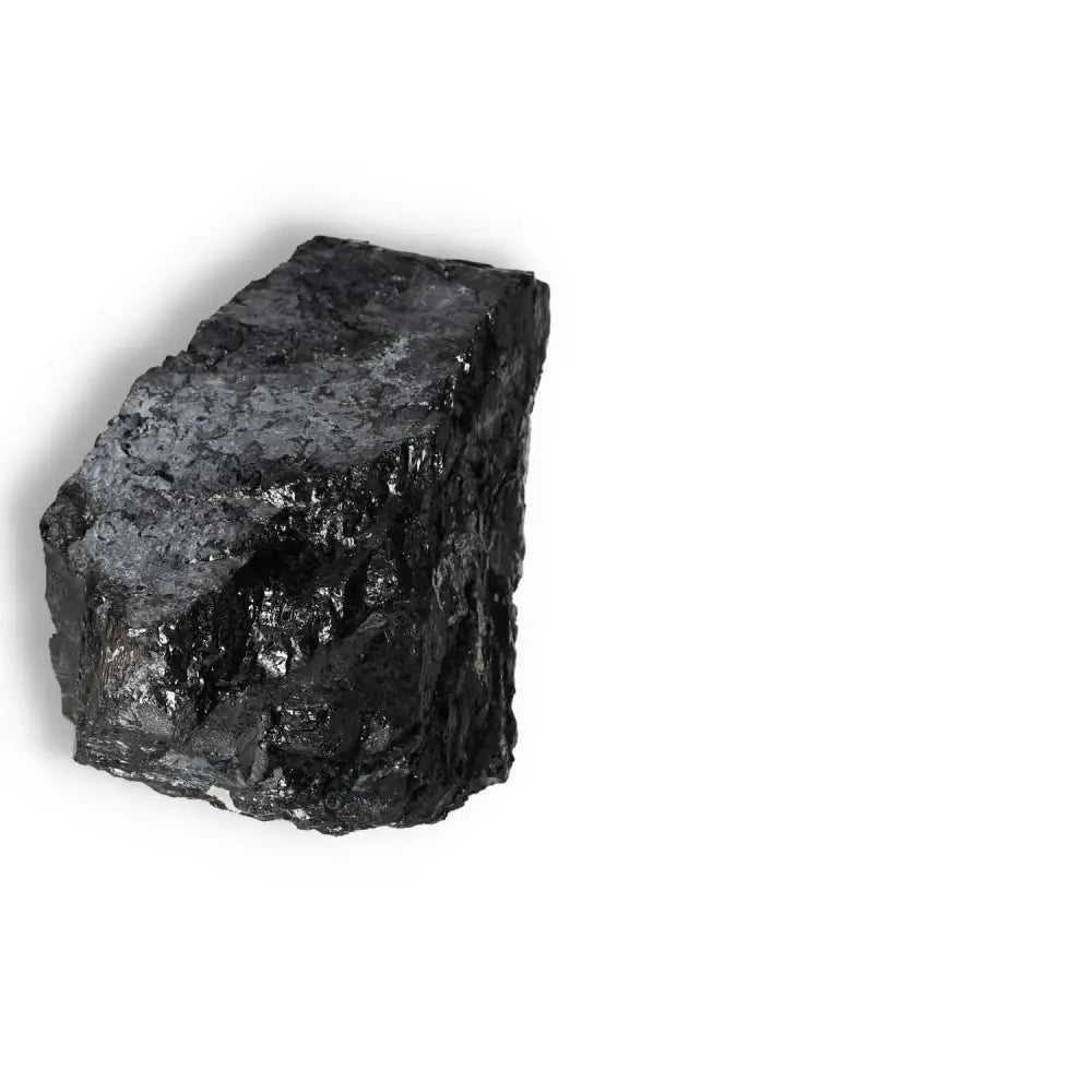 Rough Black Tourmaline Druze crystal for energy cleansing and balance from Sylvia Crystals.