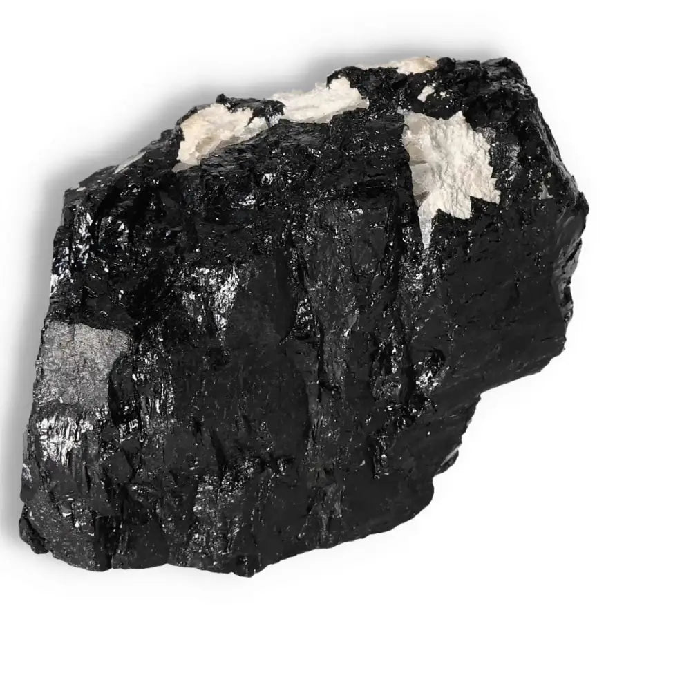 Exquisite Rough Black Tourmaline Druze for cleansing negative energies, from Sylvia Crystals, promoting grounding and mental balance