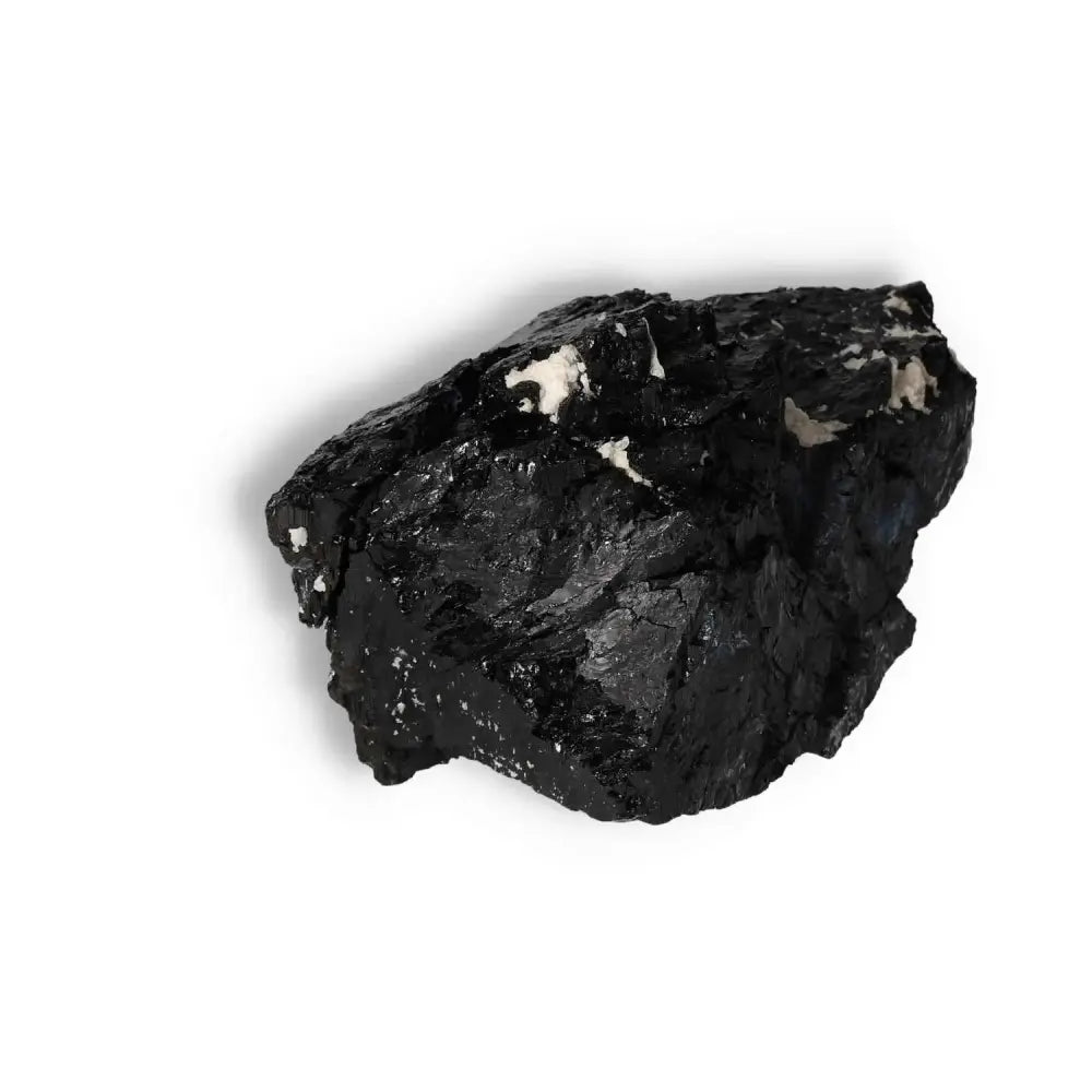 Rough Black Tourmaline Druze Crystal with Natural Finish from Sylvia Crystals