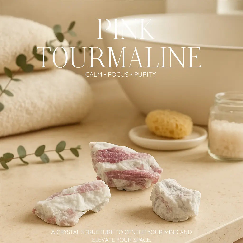 Rough Pink Tourmaline druze M Sylvia Crystals Sp. z o.o.