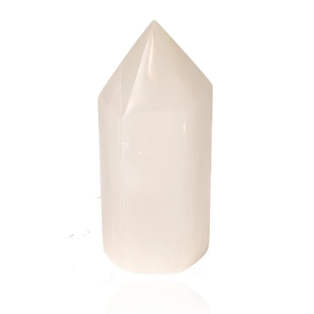 Selenite crystal tower 10cm from Sylvia Crystals, ethically sourced for purity and spiritual growth.