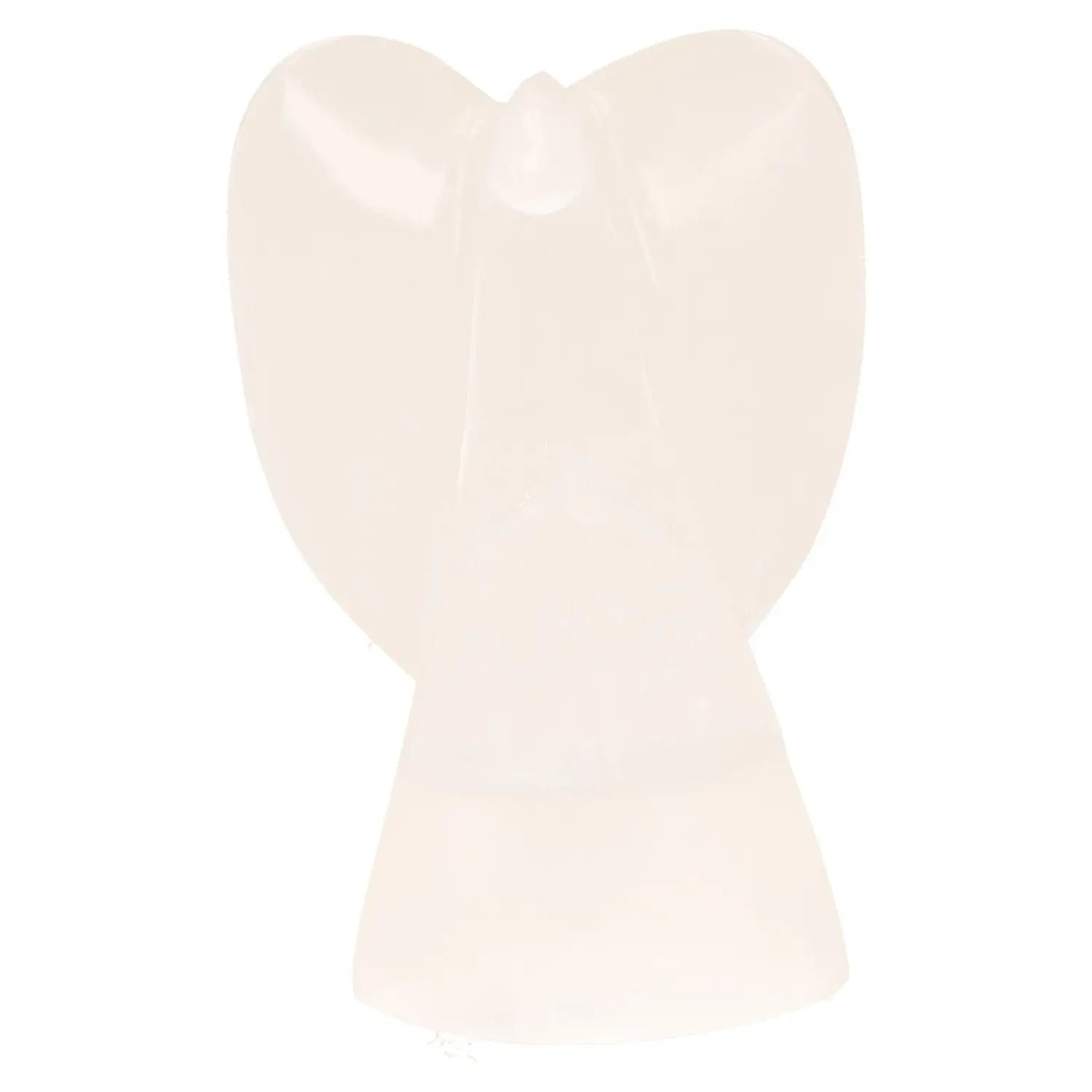 Selenite angel figurine 15cm by Sylvia Crystals for mindful living and spiritual growth
