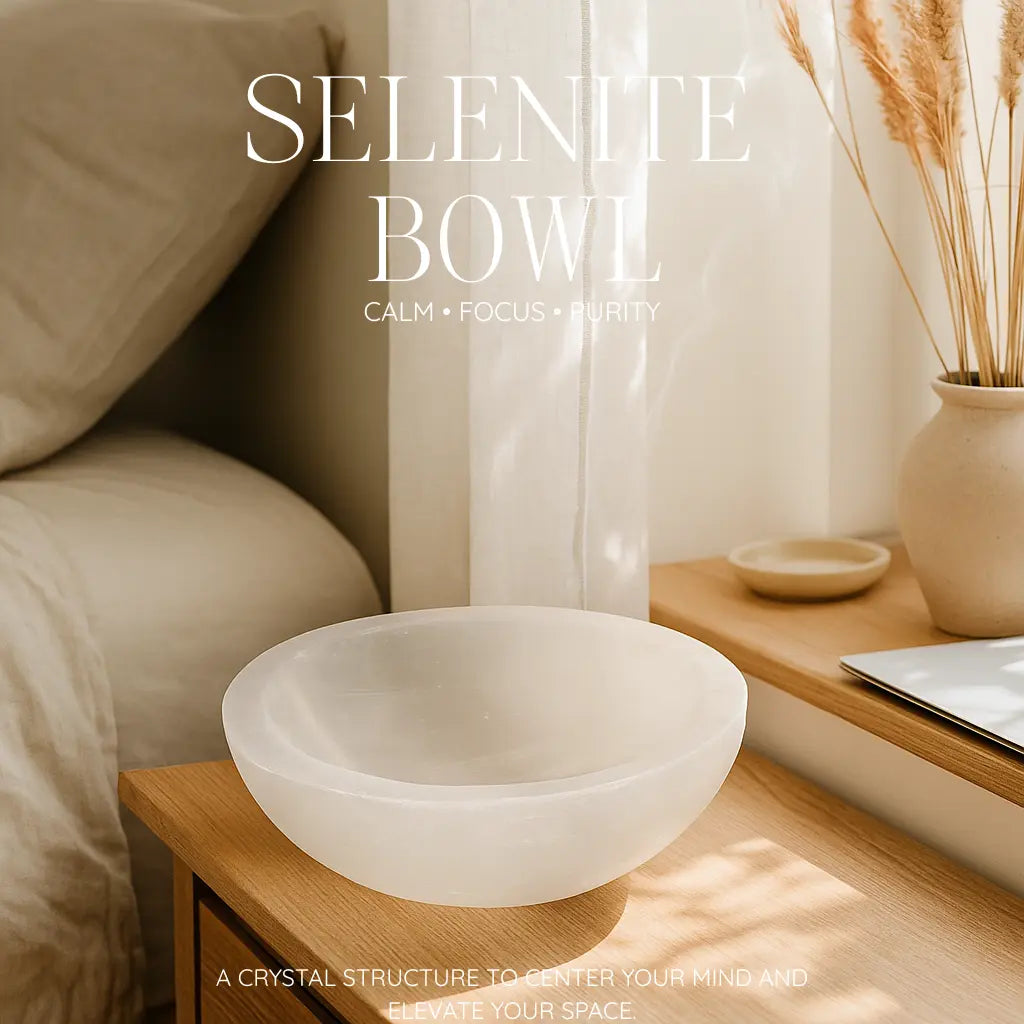 Selenite Bowl 10 cm Sylvia Crystals Sp. z o.o.