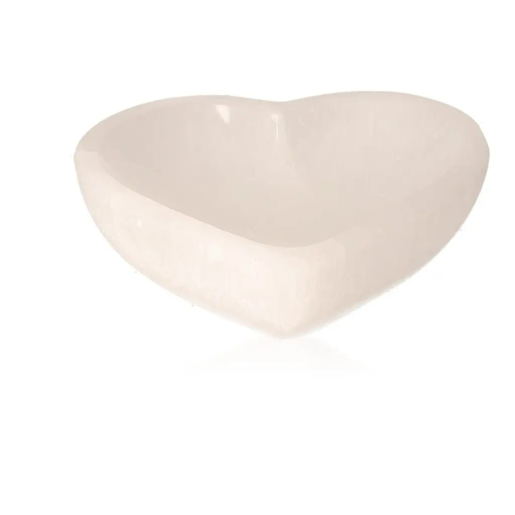 Selenite Heart Bowl by Sylvia Crystals, perfect for mindful living and spiritual growth, ethically sourced and premium quality.