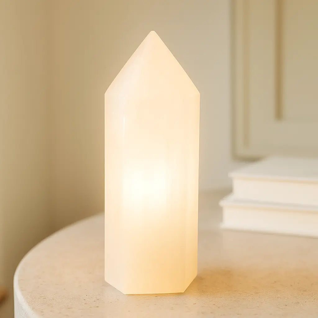 Selenite Lamp 25cm Sylvia Crystals Sp. z o.o.