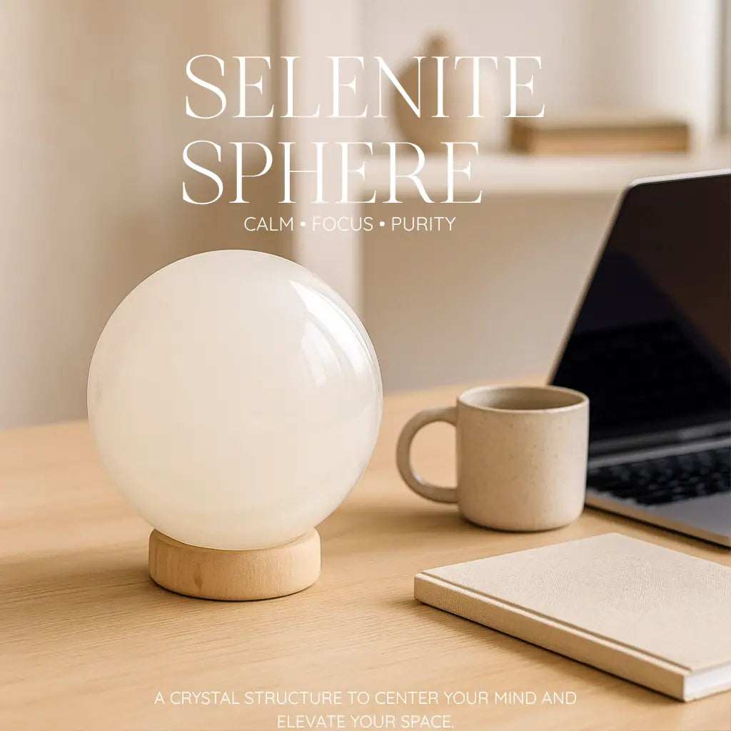 Selenite Large Sphere 14cm Sylvia Crystals Sp. z o.o.