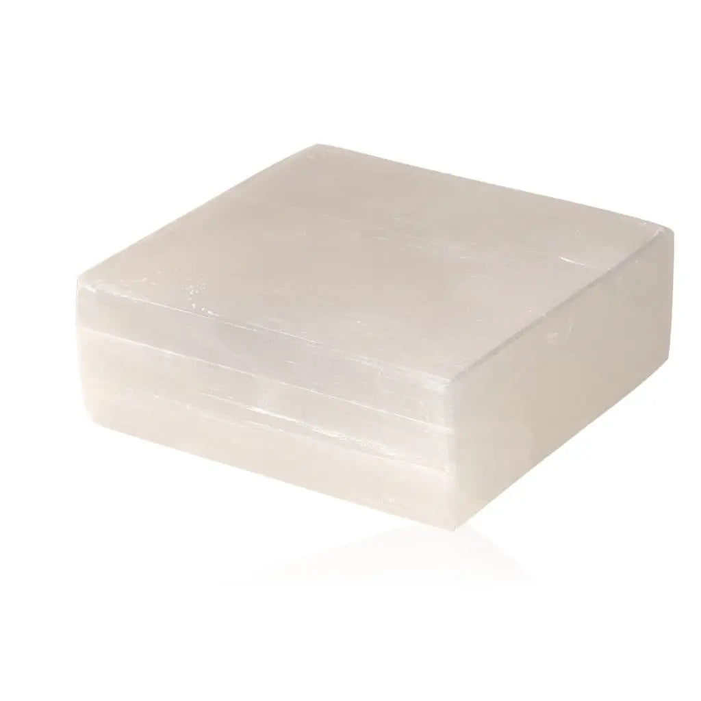 Selenite Rectangle 10cm by Sylvia Crystals, ideal for mindful living and spiritual growth, ethically sourced and premium quality.