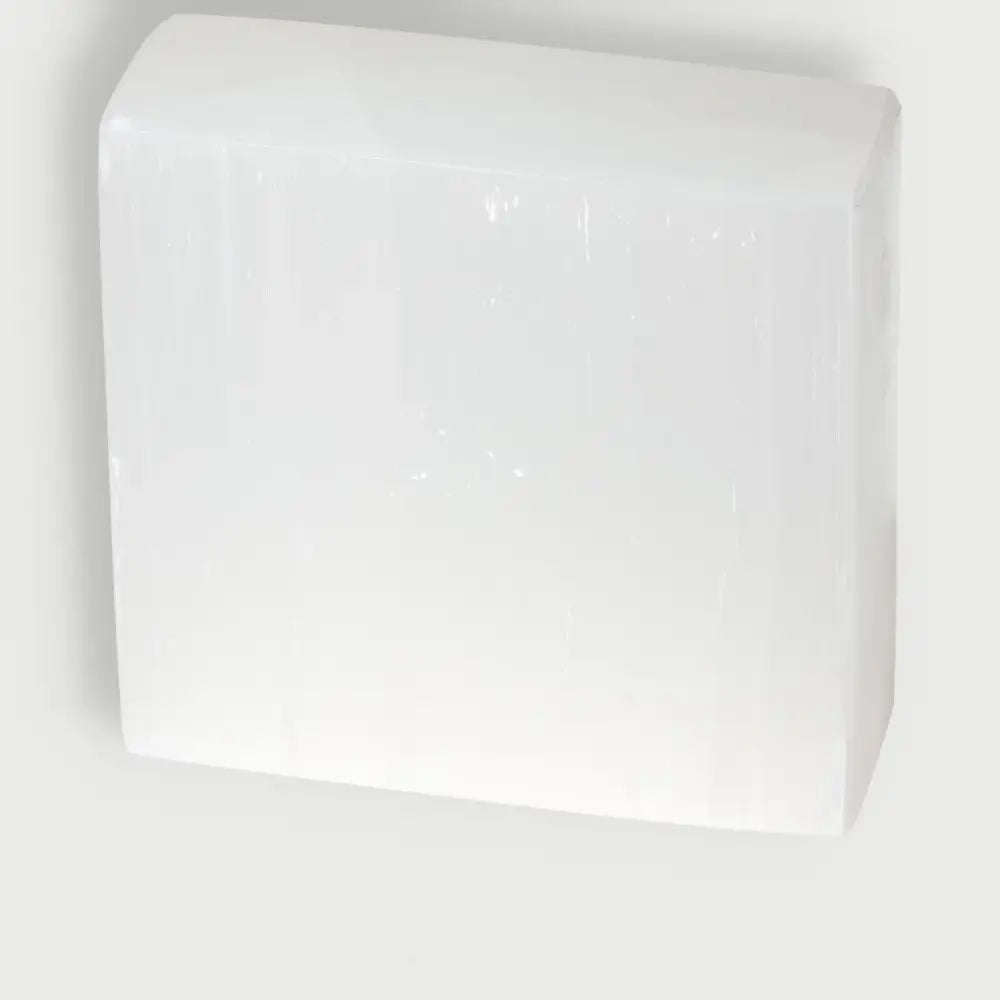 White Selenite Rectangle 10cm by Sylvia Crystals for Mindful Living and Spiritual Growth, Premium Quality Ethically Sourced