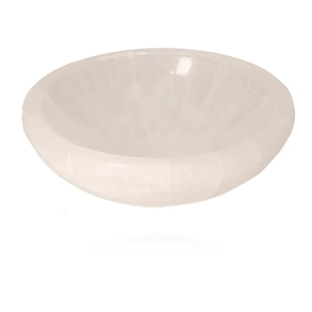 Selenite bowl 9cm by Sylvia Crystals for mindful living and spiritual growth, ethically sourced, designed for purity and power.