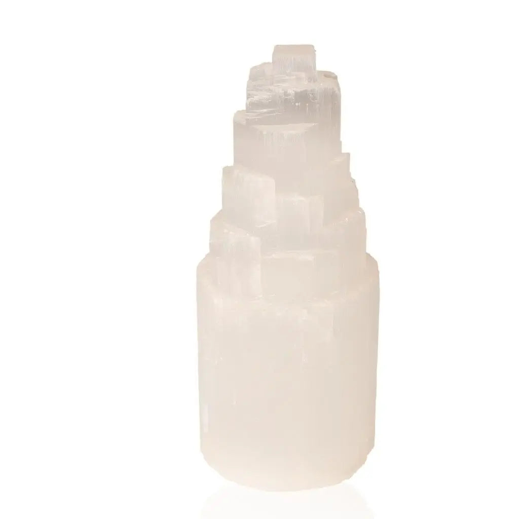 Selenite Sky L 20cm by Sylvia Crystals, premium white selenite sculpture for spiritual growth and mindful living.