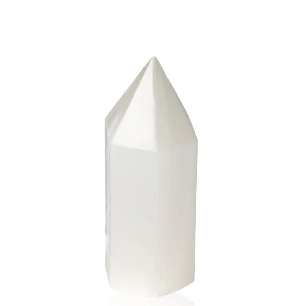Elegant 20cm Selenite tower by Sylvia Crystals for mindful living and spiritual growth.